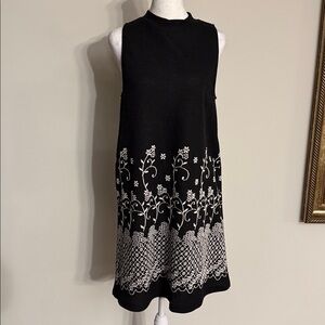 Everly Black Textured Knit Top